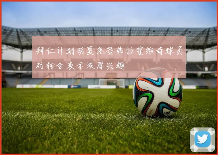 拜仁计划明夏免签弗拉霍维奇球员对转会表示浓厚兴趣